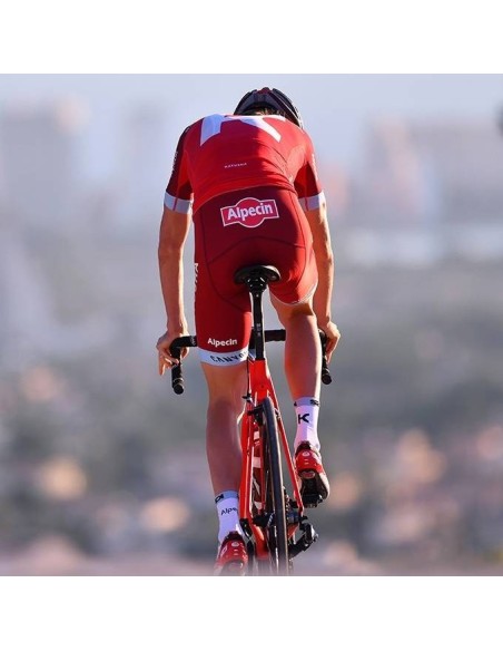 Conjunto de ciclismo corto Alpecin Katusha para el verano, comodidad y frescura en cada pedalada