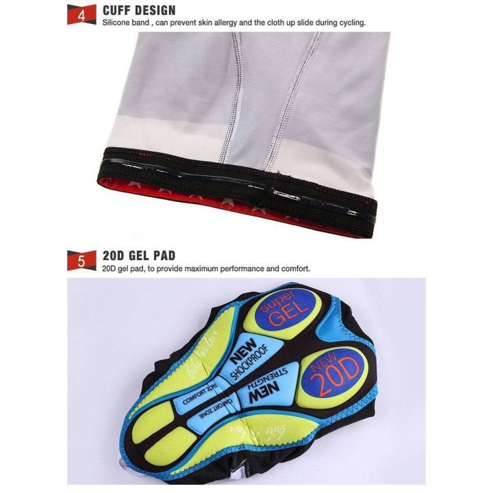 Culotte de ciclismo corto Aquablue: comodidad y estilo para tus rutas