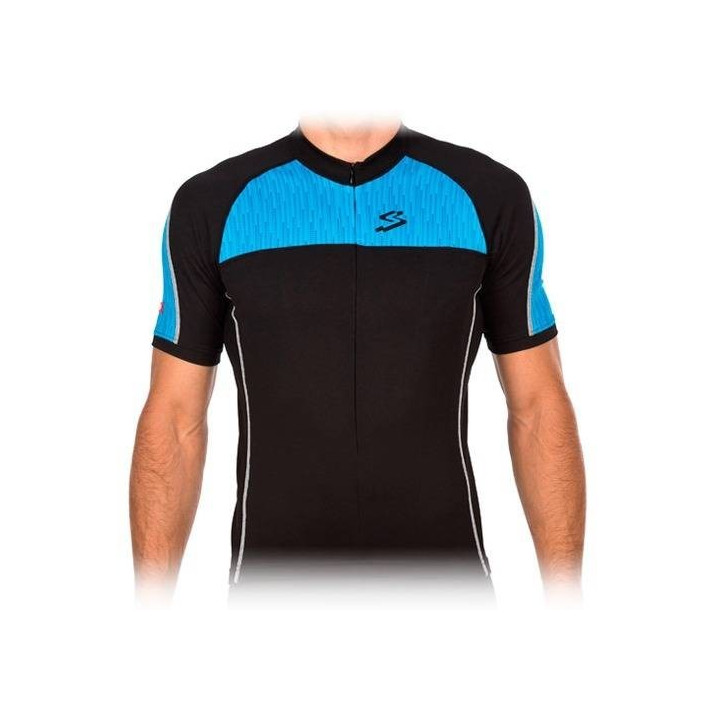 Maillot Spiuk Race Men en Negro y Azul: Comodidad y Frescura para Ciclistas