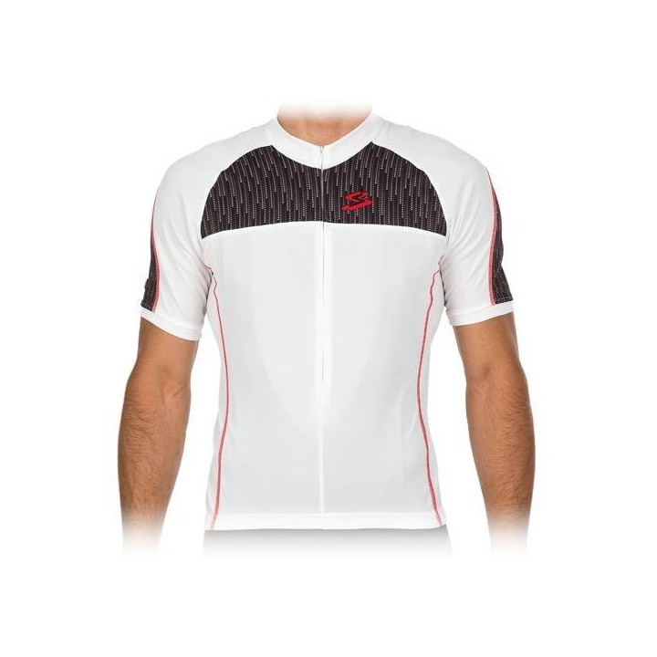 Maillot Ciclista Spiuk Race Men Jersey Blanco: Comodidad y Frescura para tus Rutas