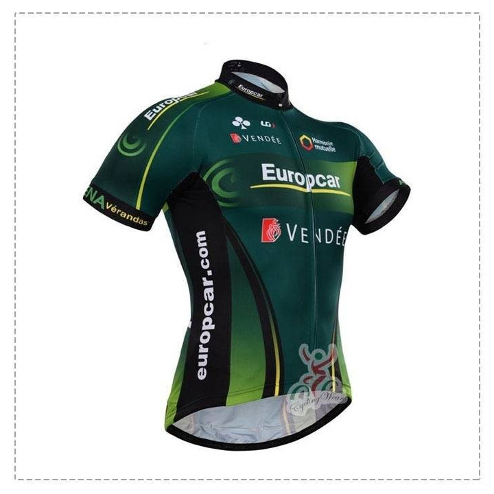 Maillot Corto Europcar: comodidad y frescura para tus rutas en bici