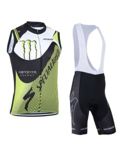Conjunto de Ciclismo Sin Mangas Monster: Comodidad y Estilo para el Verano