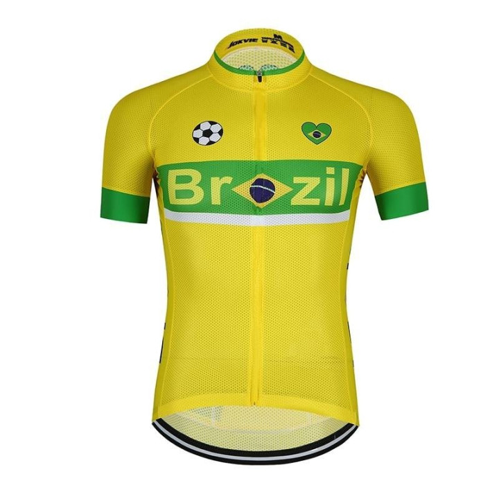 Maillot Ciclista Brasil Mundial: comodidad y frescura para tus rutas