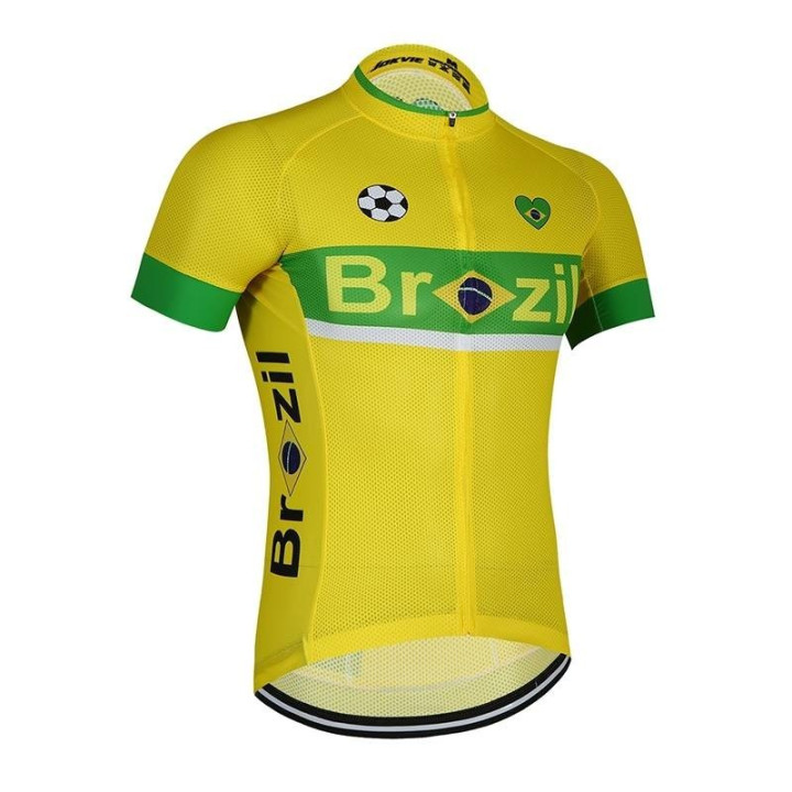 Maillot Ciclista Brasil Mundial: comodidad y frescura para tus rutas