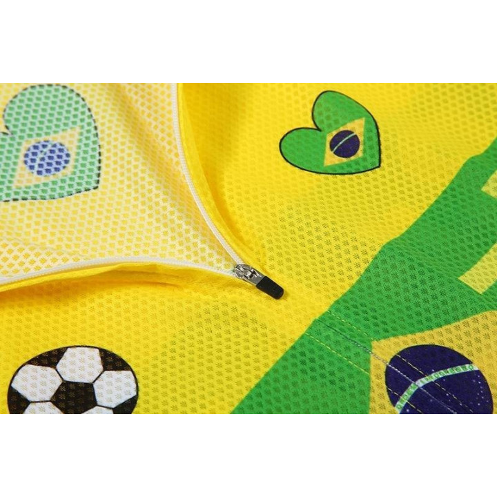 Maillot Ciclista Brasil Mundial: comodidad y frescura para tus rutas