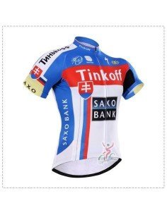 Maillot Ciclista Corto Saxo Bank: comodidad y frescura para tus rutas