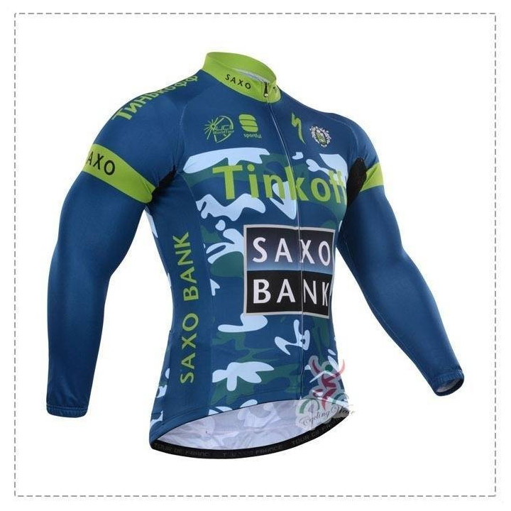Maillot Ciclista Largo Saxo Bank: comodidad y frescura para tus rutas