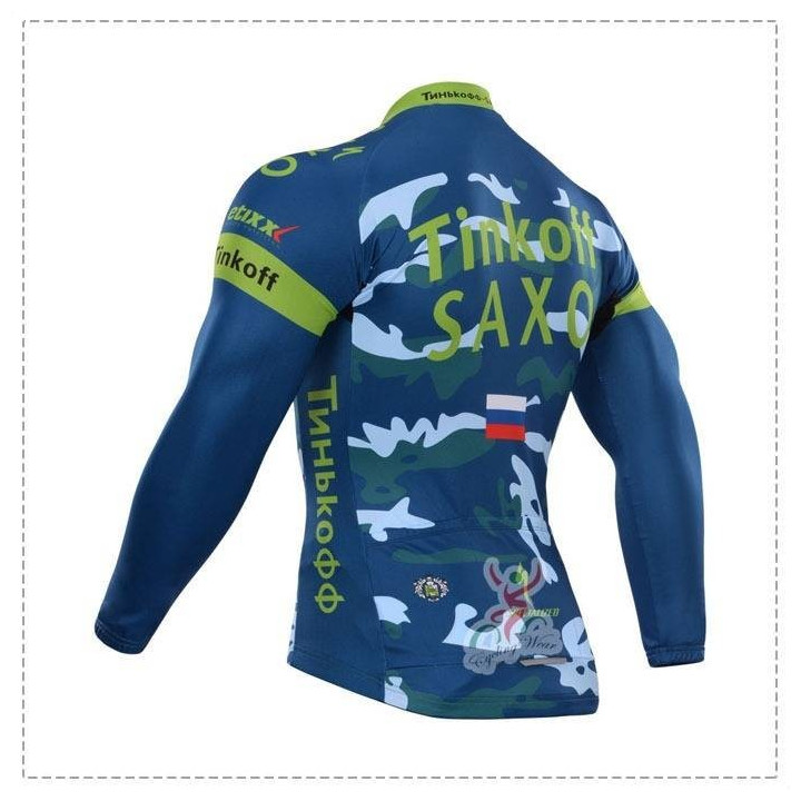 Maillot Ciclista Largo Saxo Bank: comodidad y frescura para tus rutas