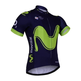 Maillot ciclista corto Movistar para un pedaleo cómodo y fresco