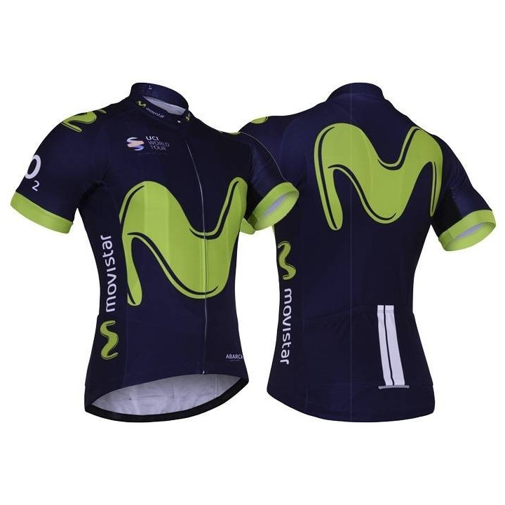 Maillot ciclista corto Movistar para un pedaleo cómodo y fresco