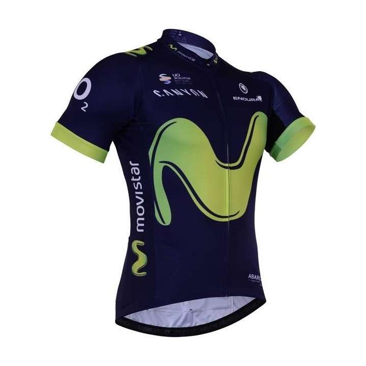 Maillot Ciclista Corto Movistar: comodidad y frescura para tus rutas
