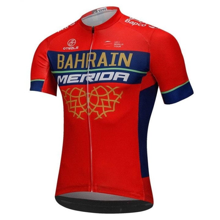 Maillot Ciclista Corto BAHRAIN Merida: comodidad y frescura para tus rutas
