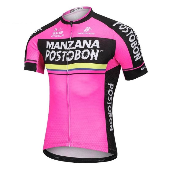 Maillot Ciclista Corto MANZANA POSTOBON, comodidad y frescura para tus rutas