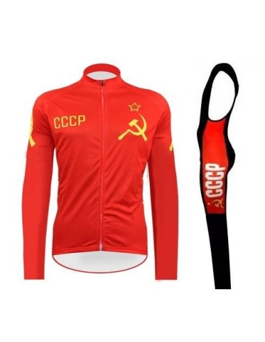 Ropa térmica de ciclismo CCCP con tirantes para estar cómodo y fresco