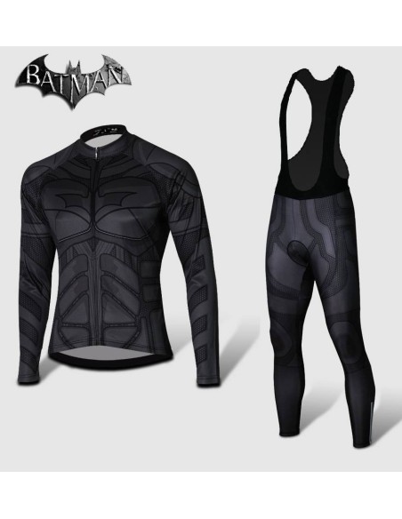 Ropa térmica de ciclismo BATMAN con tirantes: comodidad y estilo para tus pedales