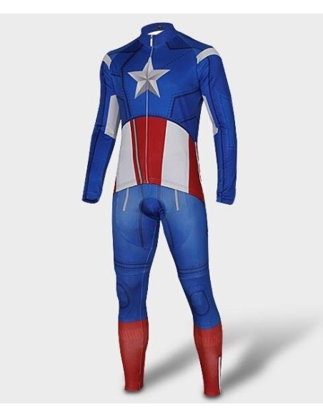 Ropa térmica de ciclismo Captain America: comodidad y estilo para tus paseos