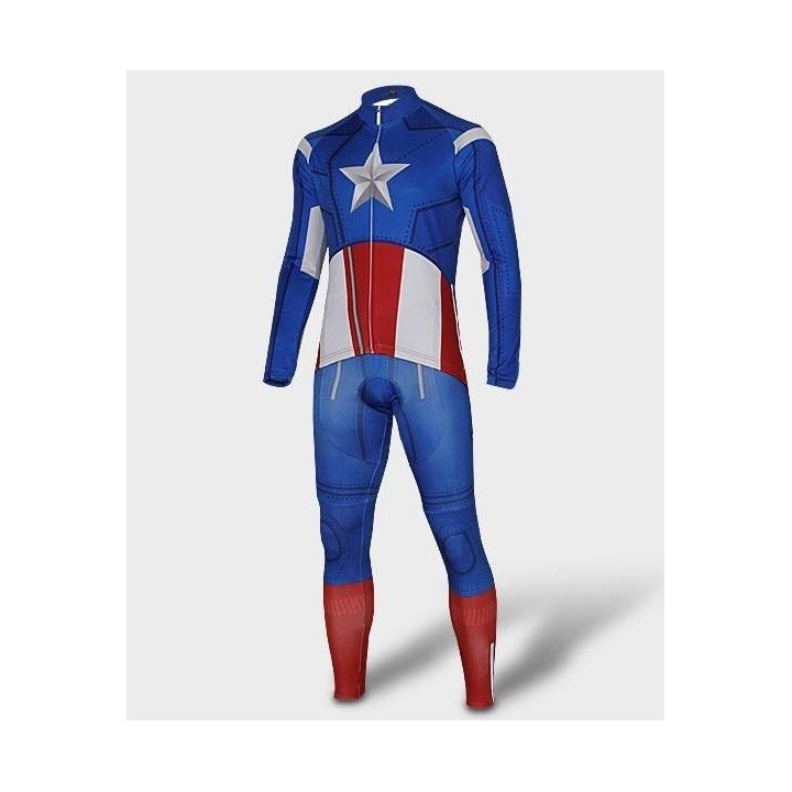 Ropa térmica de ciclismo Captain America: comodidad y estilo para tus paseos