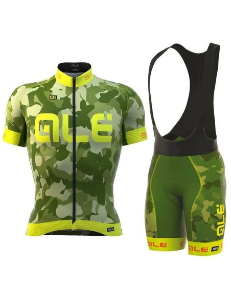 Conjunto corto de ciclismo ALE GRAPHICS PRR CAMO: comodidad y frescura para tus rutas