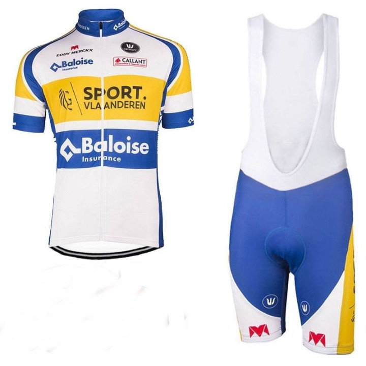 Conjunto corto de ciclismo SPORT VLAANDEREN BALOISE para un verano cómodo y fresco
