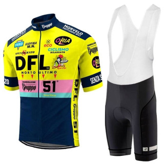Conjunto corto de ciclismo Morvelo DFL retro para un verano cómodo y fresco