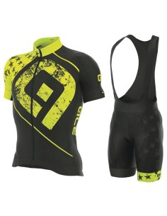Conjunto corto de ciclismo ALE GRAPHICS PRR STAR para pedalear cómodo y fresco