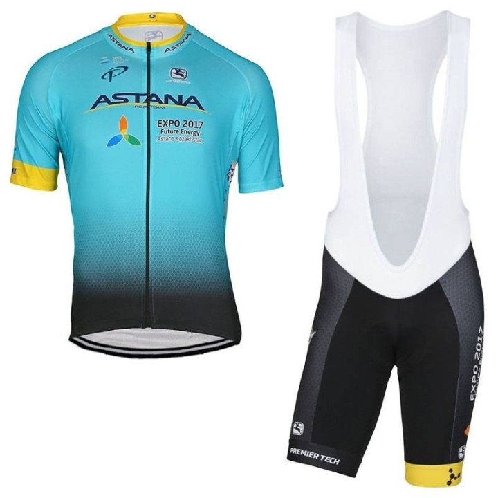Conjunto corto de ciclismo Astana: comodidad y frescura para tus rutas