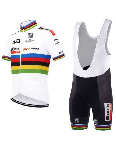 Conjunto corto de ciclismo BOELS UCI DOLMANS: comodidad y estilo para tus paseos