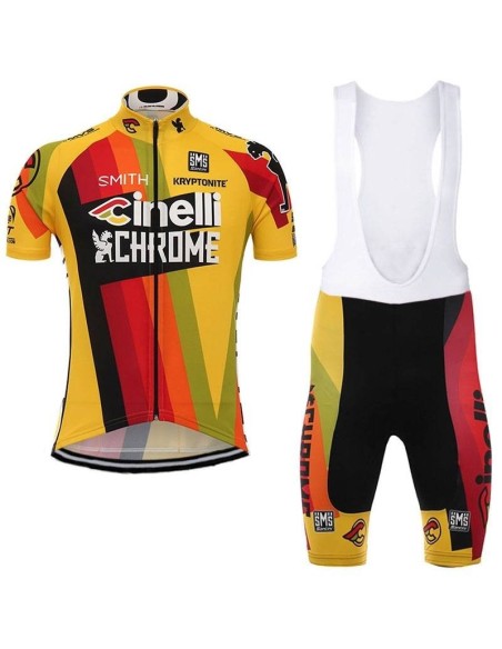 Equipación corta de ciclismo CINELLI CHROME para un verano cómodo y fresco