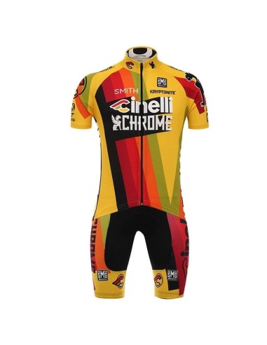 Equipación corta de ciclismo CINELLI CHROME para un verano cómodo y fresco