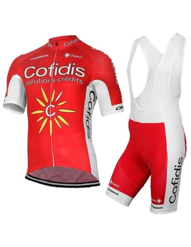 Conjunto de ciclismo corto COFIDIS: comodidad y estilo para tus rutas de verano