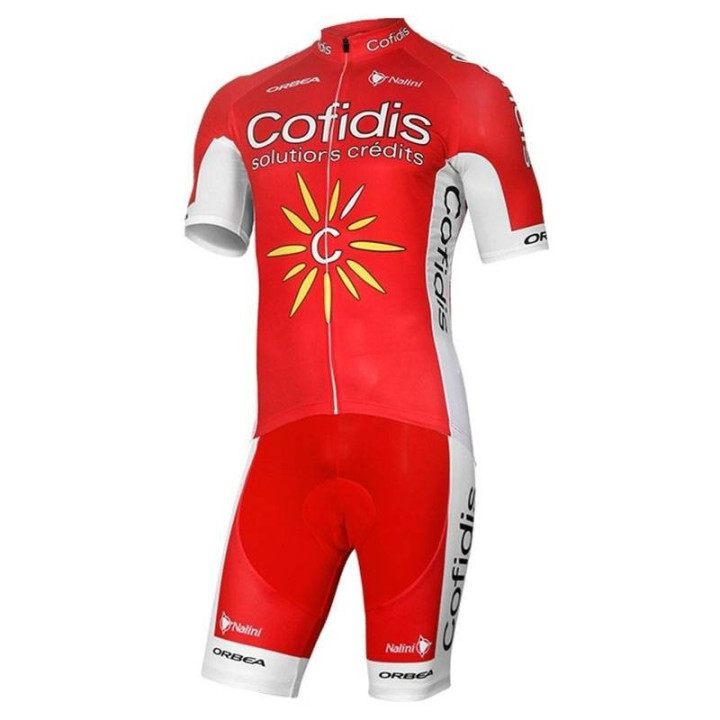 Conjunto de ciclismo corto COFIDIS: comodidad y estilo para tus rutas de verano