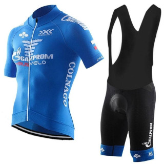 Conjunto corto de ciclismo GAZPROM RUSVELO: comodidad y frescura para tus paseos