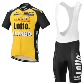 Conjunto corto de ciclismo LOTTO NL JUMBO: comodidad y estilo para tus paseos de verano
