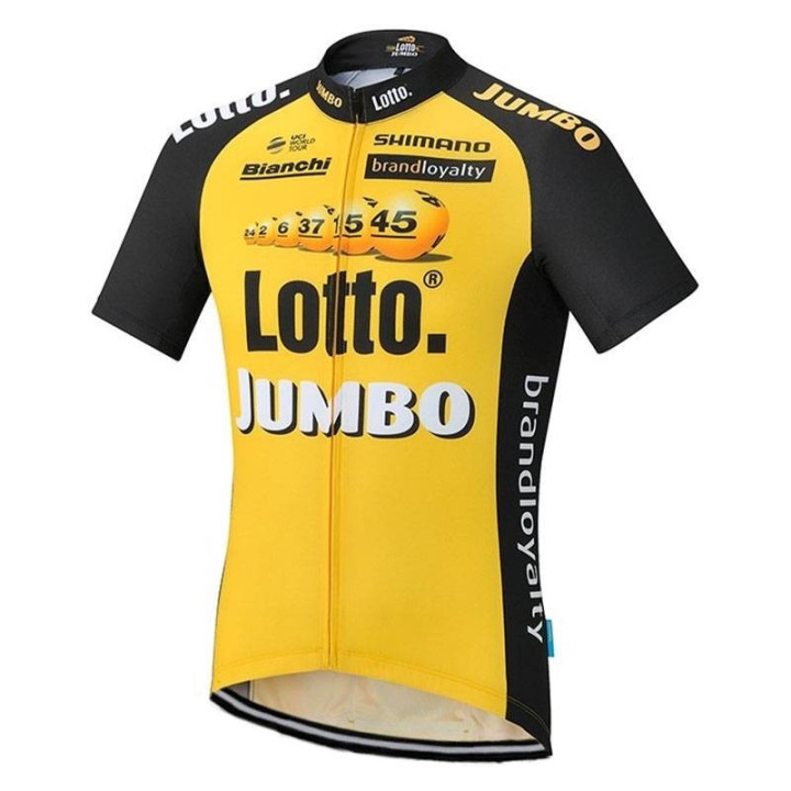 Conjunto corto de ciclismo LOTTO NL JUMBO: comodidad y estilo para tus paseos de verano