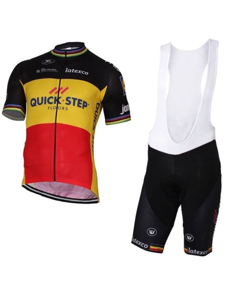 Conjunto corto de ciclismo QUICK STEP FLOORS, comodidad y estilo para tus paseos