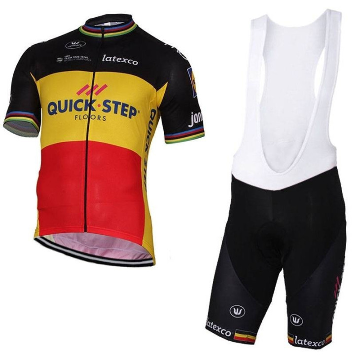 Conjunto corto de ciclismo QUICK STEP FLOORS, comodidad y estilo para tus paseos