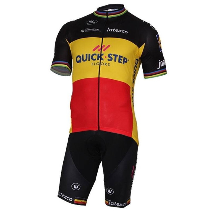 Conjunto corto de ciclismo QUICK STEP FLOORS, comodidad y estilo para tus paseos