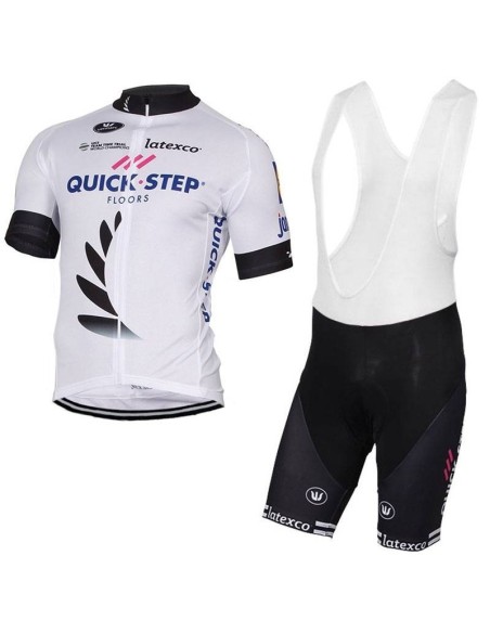 Conjunto de ciclismo corto QUICK STEP FLOORS: comodidad y calidad para tus rutas