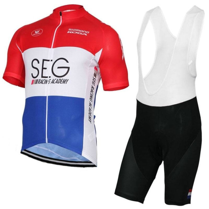 Conjunto de ciclismo corto SEG Racing Academy para pedalear cómodo y fresco