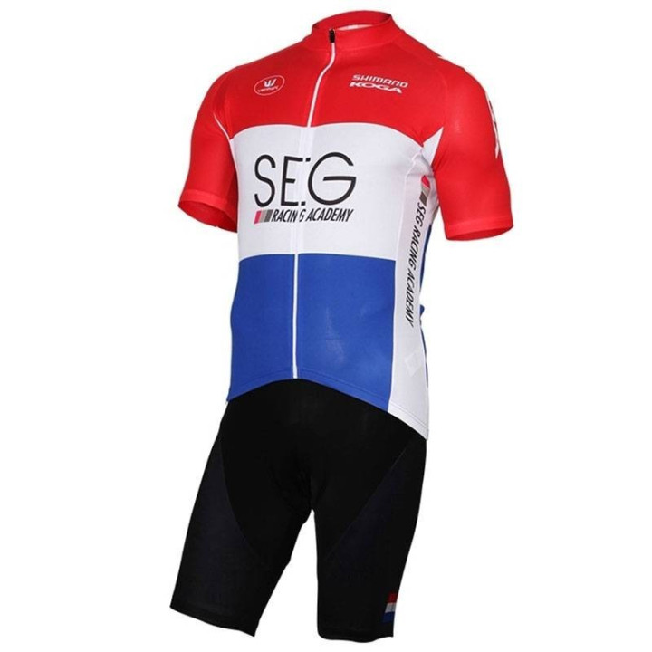 Conjunto de ciclismo corto SEG Racing Academy para pedalear cómodo y fresco