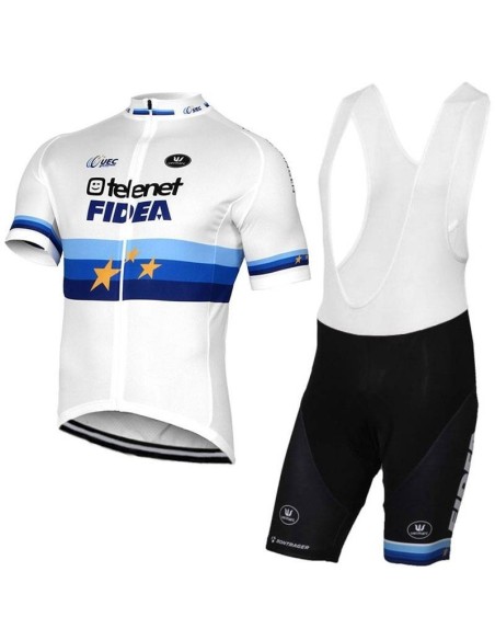 Conjunto corto de ciclismo TELENET FIDEA LIONS para un verano cómodo y fresco