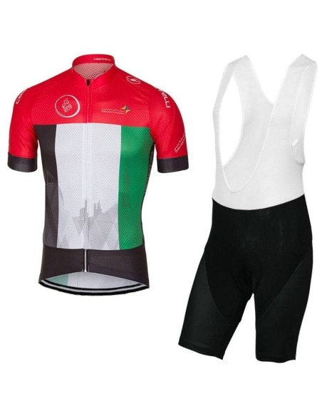 Conjunto de ciclismo corto UAE Dubai Tour: comodidad y estilo para tus rutas