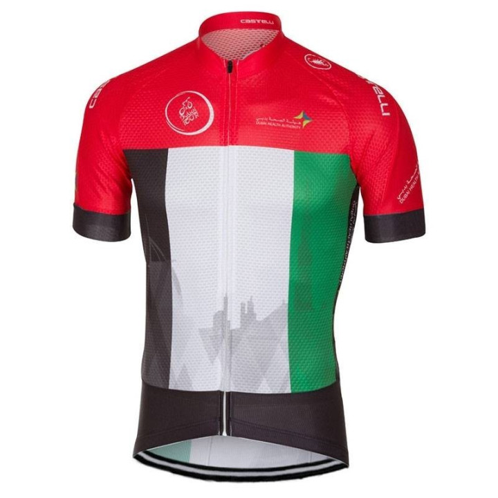 Conjunto de ciclismo corto UAE Dubai Tour: comodidad y estilo para tus rutas