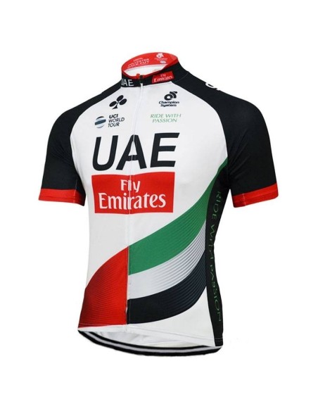 Conjunto corto de ciclismo UAE Fly Emirates para un verano cómodo y fresco