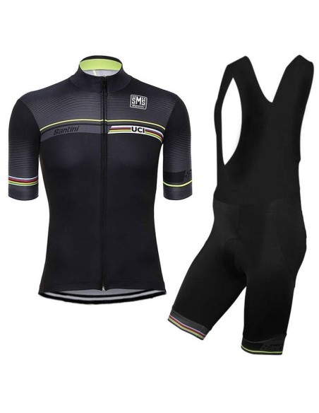 Conjunto corto de ciclismo UCI WORLD CHAMPION: comodidad y estilo para tus rutas