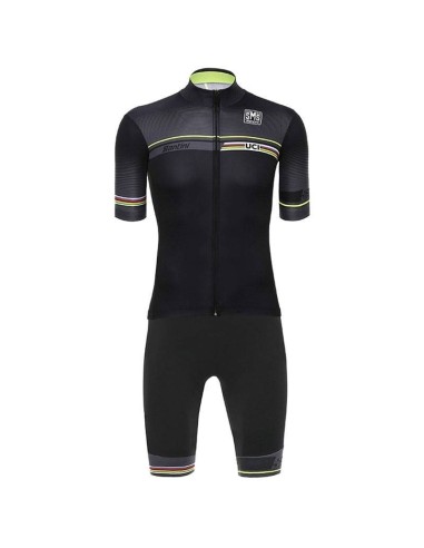 Conjunto corto de ciclismo UCI WORLD CHAMPION: comodidad y estilo para tus rutas