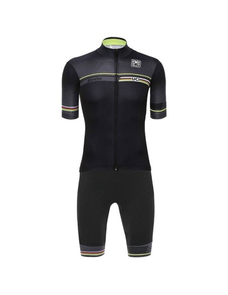 Conjunto corto de ciclismo UCI WORLD CHAMPION: comodidad y estilo para tus rutas