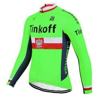 Maillot Largo Tinkoff Verde Fluorescente para Ciclistas: Comodidad y Estilo en Cada Pedaleo