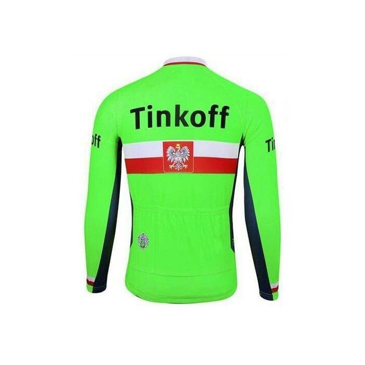 Maillot Largo Tinkoff Verde Fluorescente para Ciclistas: Comodidad y Estilo en Cada Pedaleo