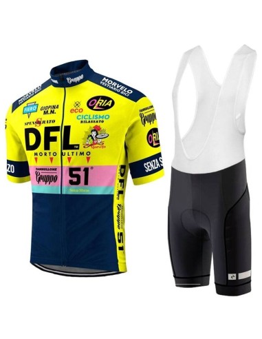 Equipación corta DFL retro: comodidad y estilo para tus paseos en bici